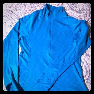 Under Armour blue running 1/4 zip